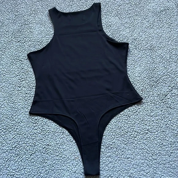 Sleeveless High Neck Racer Back Tank Tops Second-skin Body Suit - Picture 9 of 9